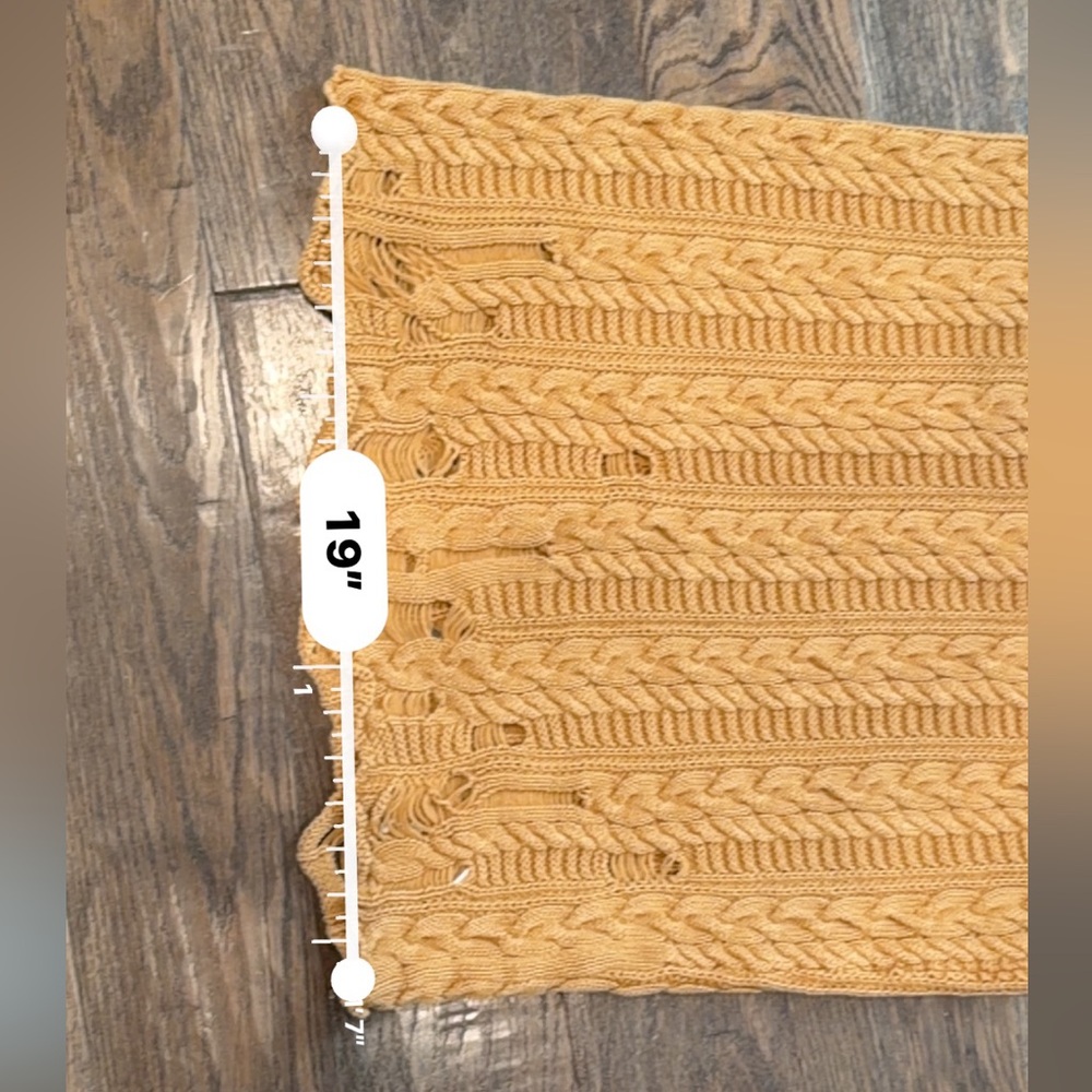 Free People Cable Knit Butterscotch Skirt - Picture 7 of 10